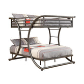 Coaster Stephan Full over Full Bunk Bed Gunmetal Model 460078